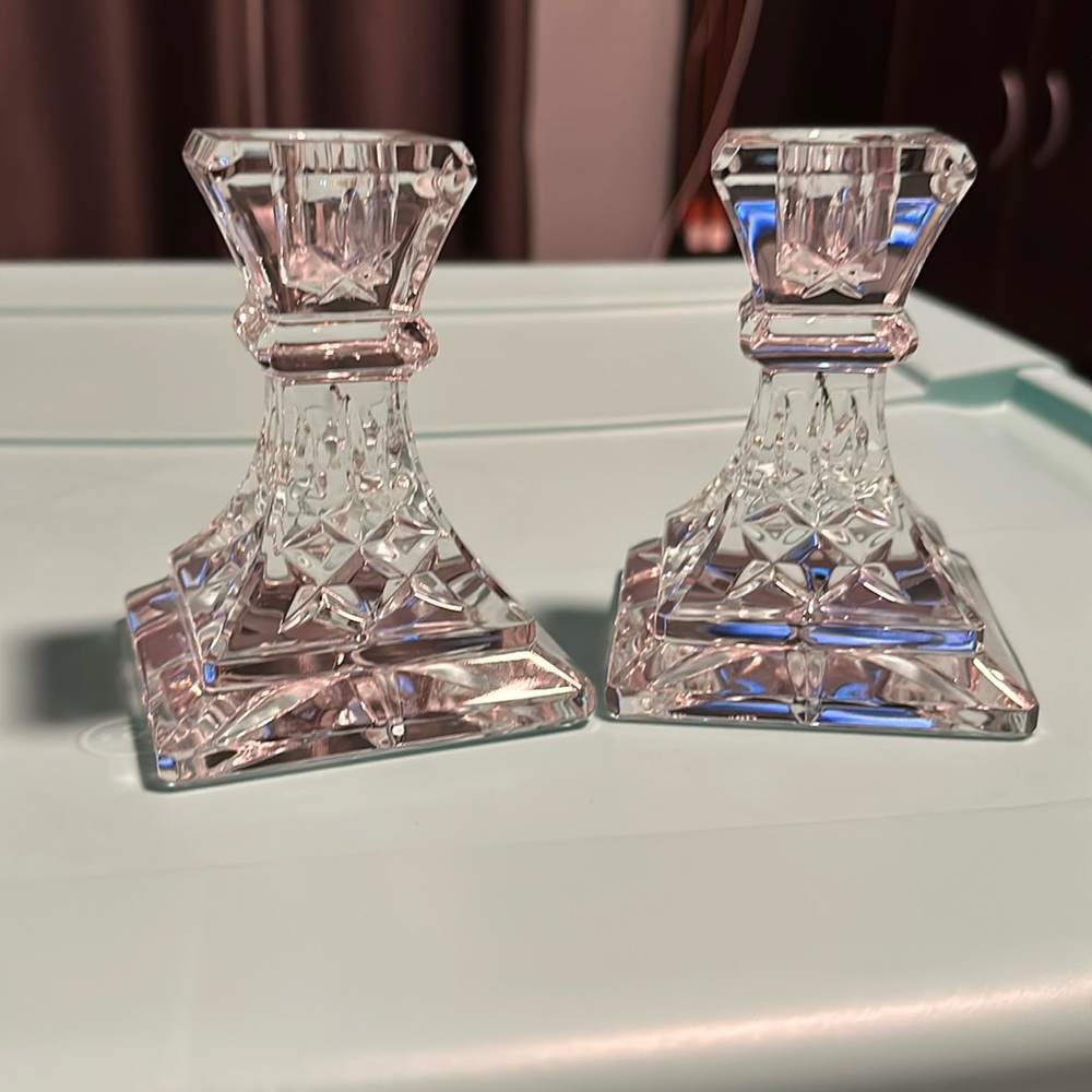 Waterford candle holders